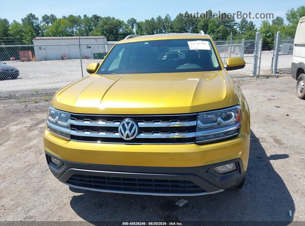 1V2CR2CAXJC545429 2018 VOLKSWAGEN ATLAS Желтый Вид спереди