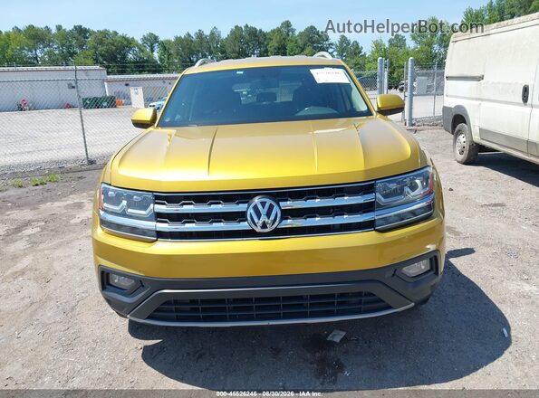 1V2CR2CAXJC545429 2018 VOLKSWAGEN ATLAS Желтый Вид щитка приборов