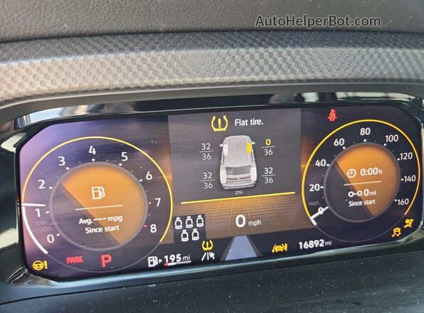 1V2CR2CAXSC513999 2025 VOLKSWAGEN ATLAS Gray Вид щитка приладів