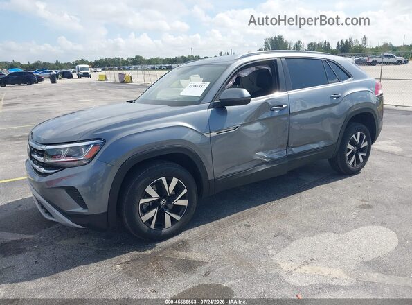 1V2DC2CA7NC216313 2022 VOLKSWAGEN ATLAS Gray Vista tres cuartos delantera izquierda