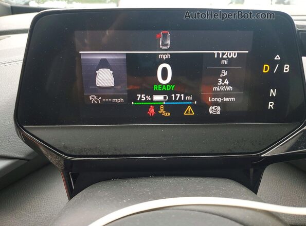 1V2DNPE81PC042260 2023 VOLKSWAGEN ID.4 Black ხელსაწყოთა პანელის ხედი