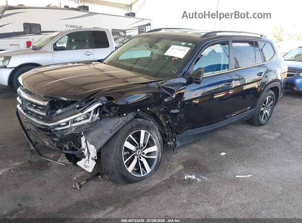 1V2DP2CA0NC507451 2022 VOLKSWAGEN ATLAS Black Передня ліва чверть