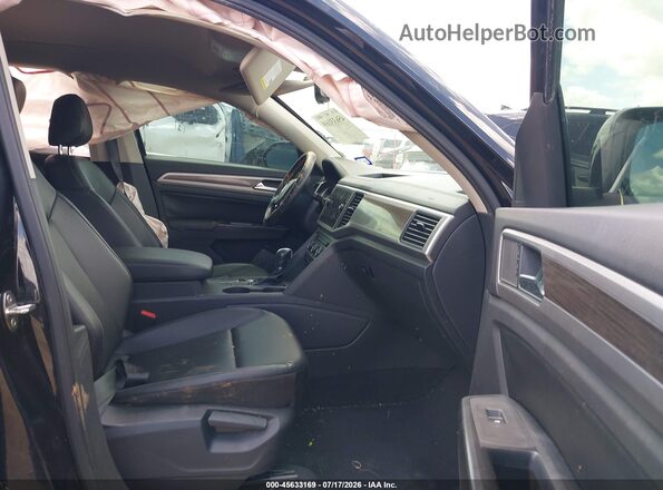 1V2DP2CA2JC600577 2018 VOLKSWAGEN ATLAS Black Widok wnętrza z przodu
