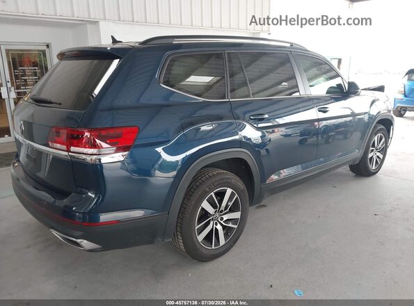 1V2DP2CA2NC565786 2022 VOLKSWAGEN ATLAS Dark Blue Tył prawy