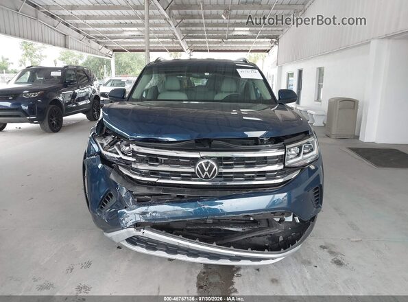 1V2DP2CA2NC565786 2022 VOLKSWAGEN ATLAS Dark Blue Widok zestawu wskaźników