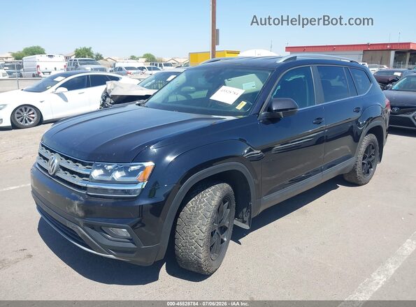 1V2DP2CA3JC594353 2018 VOLKSWAGEN ATLAS Black Передня ліва чверть