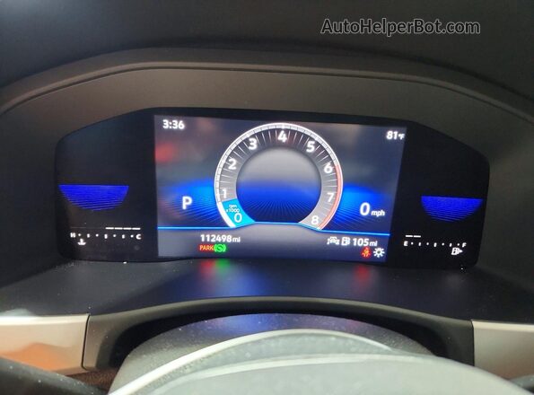 1V2DP2CA3NC527435 2022 VOLKSWAGEN ATLAS Silver ხელსაწყოთა პანელის ხედი