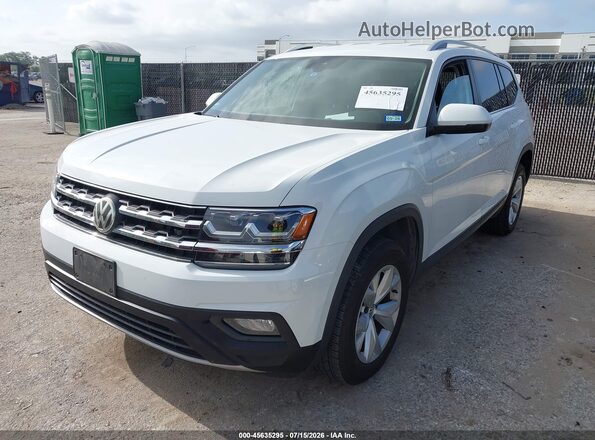 1V2DP2CA6JC597456 2018 VOLKSWAGEN ATLAS White Առջևի ձախ երեք քառորդ տեսարան