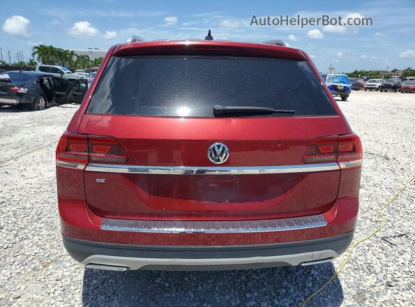 1V2DP2CA7JC591942 2018 VOLKSWAGEN ATLAS Red Vista trasera
