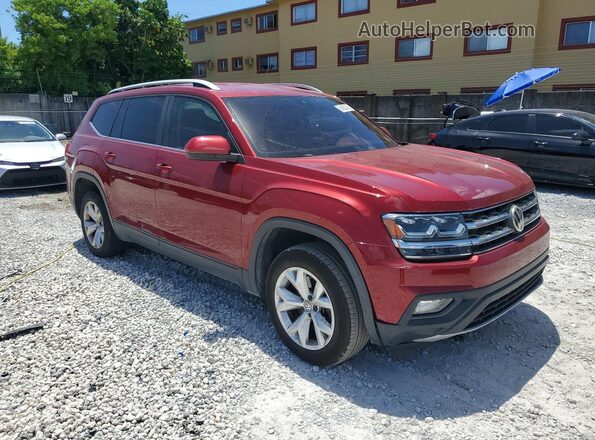 1V2DP2CA7JC591942 2018 VOLKSWAGEN ATLAS Red Delantero derecho