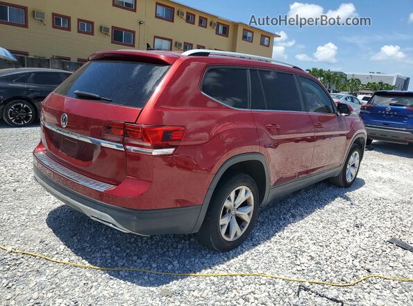 1V2DP2CA7JC591942 2018 VOLKSWAGEN ATLAS Red Trasero derecho
