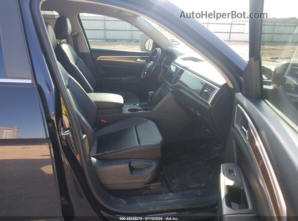 1V2DR2CA0JC537859 2018 VOLKSWAGEN ATLAS Black Widok wnętrza z przodu
