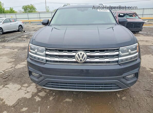 1V2DR2CA1JC590103 2018 VOLKSWAGEN ATLAS Black Widok z przodu