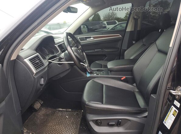 1V2DR2CA1JC590103 2018 VOLKSWAGEN ATLAS Black Widok wnętrza z przodu