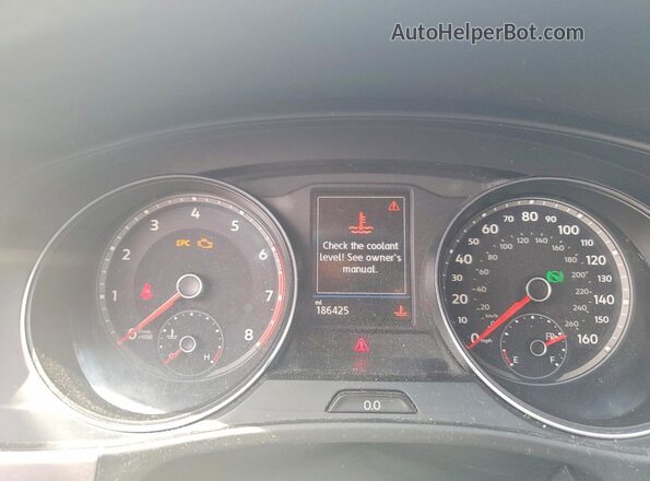 1V2DR2CA3KC552986 2019 VOLKSWAGEN ATLAS Black ხელსაწყოთა პანელის ხედი