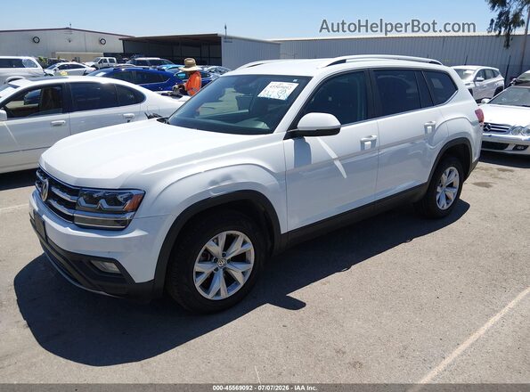 1V2DR2CA5JC587544 2018 VOLKSWAGEN ATLAS White Vista tres cuartos delantera izquierda