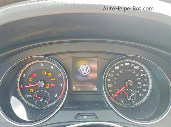 1V2DR2CA7KC605446 2019 VOLKSWAGEN ATLAS White Widok zestawu wskaźników