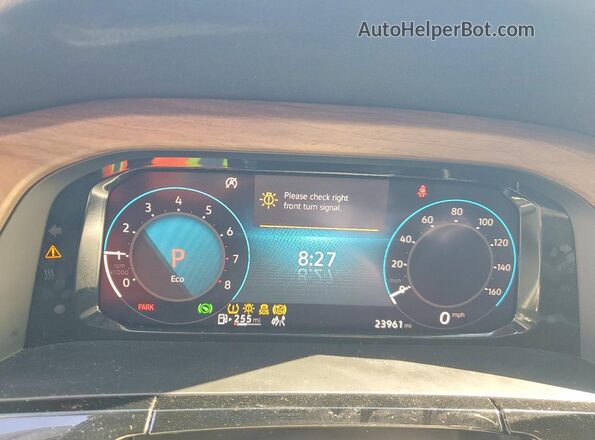 1V2DR2CA7RC608342 2024 VOLKSWAGEN ATLAS Black ხელსაწყოთა პანელის ხედი