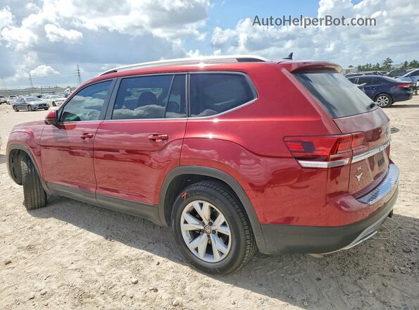 1V2DR2CA9KC606033 2019 VOLKSWAGEN ATLAS Red Задня ліва чверть