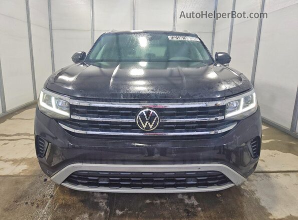 1V2EE2CA0MC219101 2021 VOLKSWAGEN ATLAS Черный Вид спереди