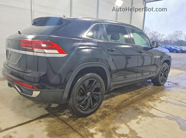 1V2EE2CA0MC219101 2021 VOLKSWAGEN ATLAS Черный Задняя правая четверть