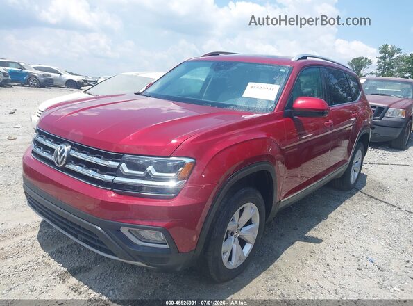 1V2ER2CA1JC547983 2018 VOLKSWAGEN ATLAS Красный Передняя левая четверть