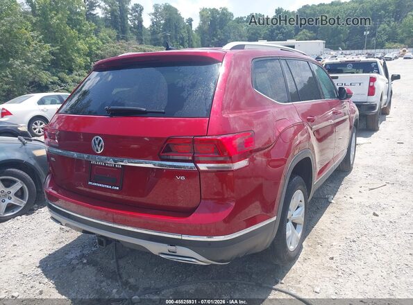 1V2ER2CA1JC547983 2018 VOLKSWAGEN ATLAS Красный Задняя правая четверть