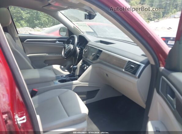 1V2ER2CA1JC547983 2018 VOLKSWAGEN ATLAS Красный Вид салона спереди