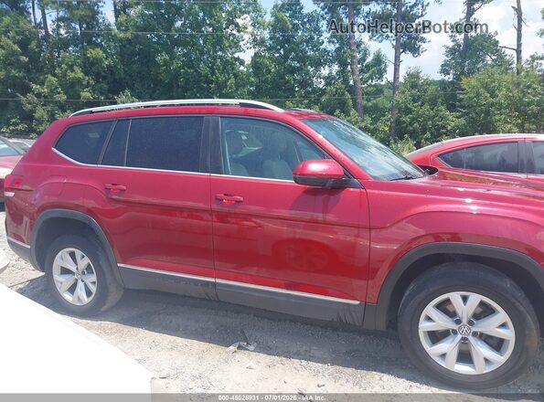 1V2ER2CA1JC547983 2018 VOLKSWAGEN ATLAS Красный Вид задней части салона