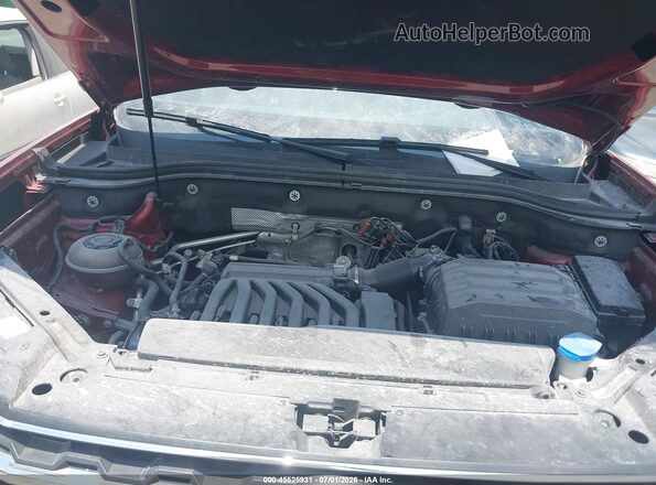 1V2ER2CA1JC547983 2018 VOLKSWAGEN ATLAS Красный Вид сзади