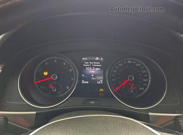 1V2ER2CA3JC502415 2018 VOLKSWAGEN ATLAS Black Widok zestawu wskaźników