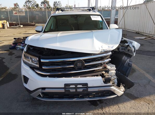 1V2ER2CA6MC581776 2021 VOLKSWAGEN ATLAS White Widok zestawu wskaźników