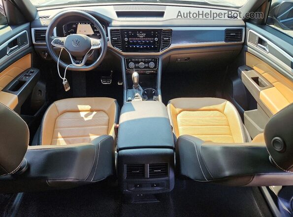 1V2FE2CA1PC205233 2023 VOLKSWAGEN ATLAS Black წინა პანელის ხედი
