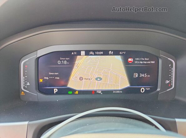 1V2FE2CA1PC205233 2023 VOLKSWAGEN ATLAS Black ხელსაწყოთა პანელის ხედი