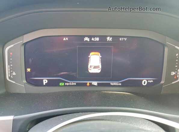 1V2FE2CA5PC204974 2023 VOLKSWAGEN ATLAS White Widok zestawu wskaźników
