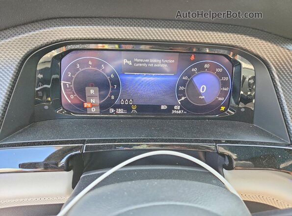 1V2FE2CA7RC256416 2024 VOLKSWAGEN ATLAS White ხელსაწყოთა პანელის ხედი