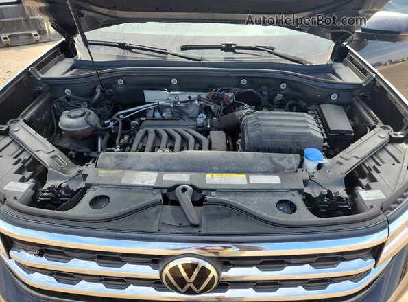 1V2FE2CA9NC204330 2022 VOLKSWAGEN ATLAS Black უკანა სალონის ხედი