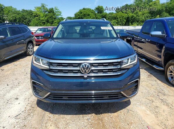 1V2FR2CA4MC544181 2021 VOLKSWAGEN ATLAS Blue Widok z przodu