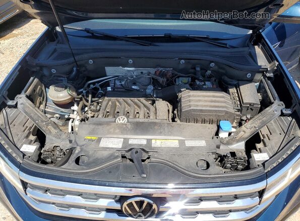 1V2FR2CA4MC544181 2021 VOLKSWAGEN ATLAS Blue Widok wnętrza z tyłu