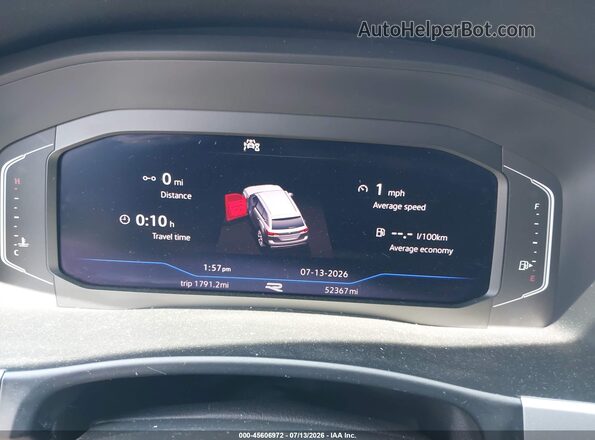 1V2FR2CA6MC543873 2021 VOLKSWAGEN ATLAS White Vista de los asientos traseros