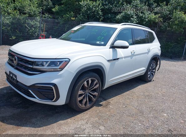 1V2FR2CA6MC543873 2021 VOLKSWAGEN ATLAS White Vista tres cuartos delantera izquierda