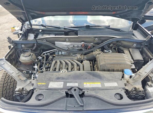1V2FR2CA6MC600833 2021 VOLKSWAGEN ATLAS Black Vista del compartimento del motor