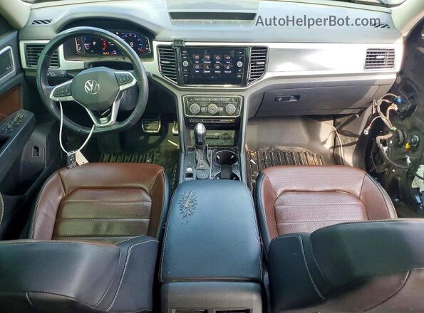 1V2FR2CA6MC600833 2021 VOLKSWAGEN ATLAS Black Vista del salpicadero