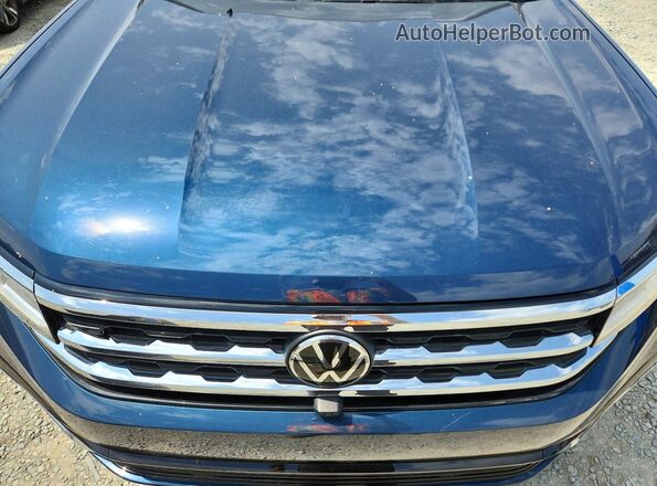 1V2FR2CA7PC535642 2023 VOLKSWAGEN ATLAS Blue Widok komory silnika