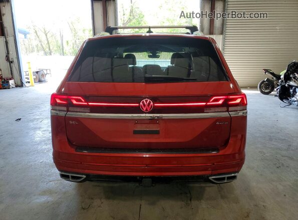 1V2FR2CAXRC602818 2024 VOLKSWAGEN ATLAS Red Вид ззаду