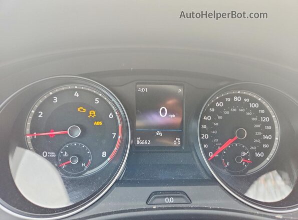 1V2GC2CA0LC203655 2020 VOLKSWAGEN ATLAS Серебряный Вид щитка приборов