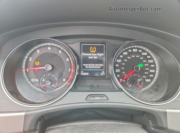 1V2GC2CA7LC202857 2020 VOLKSWAGEN ATLAS Black Instrument cluster view