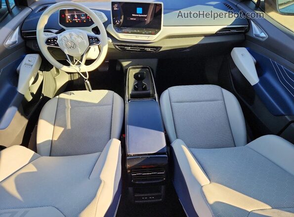 1V2GNPE85PC008173 2023 VOLKSWAGEN ID.4 Blue წინა პანელის ხედი