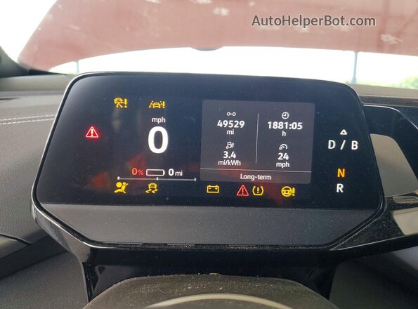 1V2GNPE88PC001413 2023 VOLKSWAGEN ID.4 Red Widok zestawu wskaźników