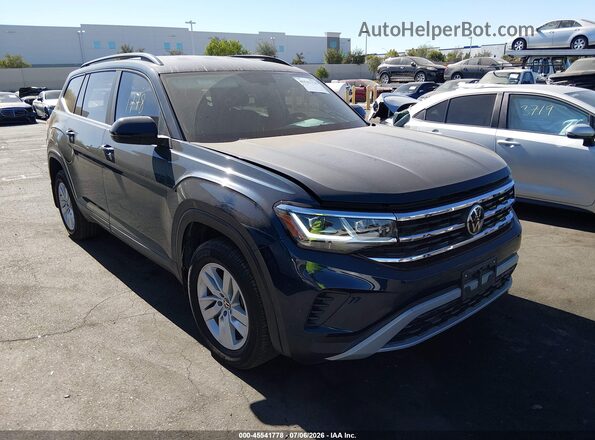 1V2GP2CA9MC609441 2021 VOLKSWAGEN ATLAS Blue Widok wnętrza z tyłu